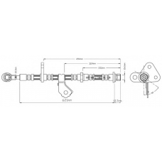 VBJ344 MOTAQUIP Тормозной шланг