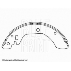 ADN14105 BLUE PRINT Комплект тормозных колодок