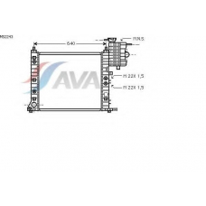 MS2243 AVA Радиатор, охлаждение двигателя