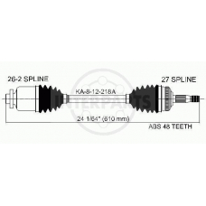 KA-8-12-218A InterParts Приводной вал