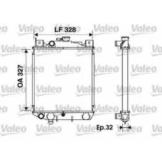 734166 VALEO Радиатор, охлаждение двигателя