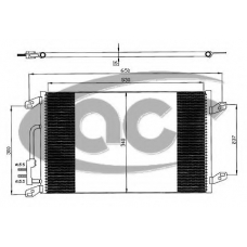 300153 ACR Конденсатор, кондиционер