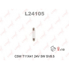 L24105 LYNX L24105 лампа накаливания c5w t11x41 24v 5w sv8.5