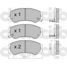 822-357-0 CIFAM Комплект тормозных колодок, дисковый тормоз