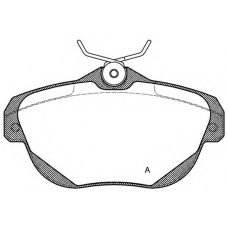 BPA1203.00 OPEN PARTS Комплект тормозных колодок, дисковый тормоз