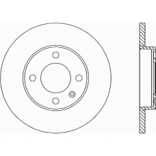 BDA1574.10 OPEN PARTS Тормозной диск