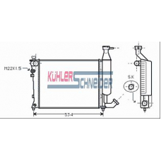 1508401 KUHLER SCHNEIDER Радиатор, охлаждение двигател
