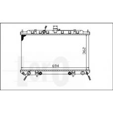 035-017-0015 LORO Радиатор, охлаждение двигателя