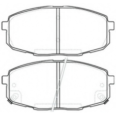 AKD-0373 ASVA Комплект тормозных колодок, дисковый тормоз