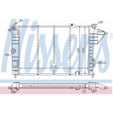 63054 NISSENS Радиатор, охлаждение двигателя