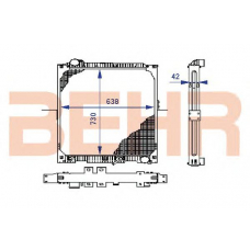 2204001 BEHR Radiator