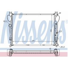 62547A NISSENS Радиатор, охлаждение двигателя