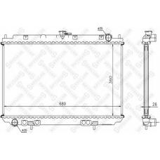 10-26580-SX STELLOX Радиатор, охлаждение двигателя