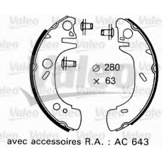 562636 VALEO Комплект тормозных колодок