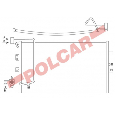 6523K8C1 POLCAR Skraplacze klimatyzacji