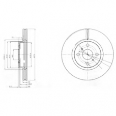 BG4054 DELPHI Тормозной диск