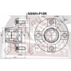 NSWH-P10R ASVA Ступица колеса