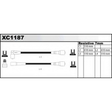 XC1187 QUINTON HAZELL Комплект проводов зажигания
