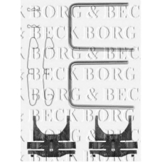 BBK1136 BORG & BECK Комплектующие, колодки дискового тормоза
