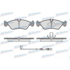 AC05P1611AD AC Delco Комплект тормозных колодок, дисковый тормоз