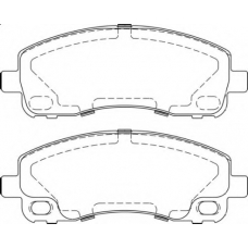 FD7487V NECTO Комплект тормозных колодок, дисковый тормоз