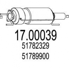 17.00039 MTS Сажевый / частичный фильтр, система выхлопа ог