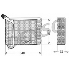 DEV33004 DENSO Испаритель, кондиционер