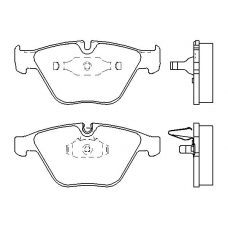 P 06 045 BREMBO Комплект тормозных колодок, дисковый тормоз