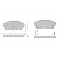 PF1098 PROCODIS FRANCE Комплект тормозных колодок, дисковый тормоз