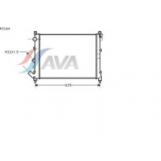 RT2164 AVA Радиатор, охлаждение двигателя