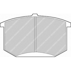 FDB141 FERODO Комплект тормозных колодок, дисковый тормоз