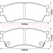 572560B BENDIX Комплект тормозных колодок, дисковый тормоз