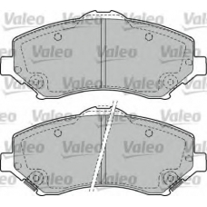 598924 VALEO Комплект тормозных колодок, дисковый тормоз