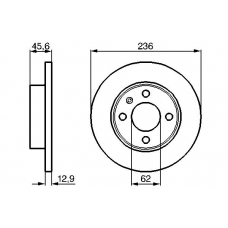 0 986 478 859 BOSCH Тормозной диск