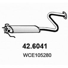 42.6041 ASSO Средний глушитель выхлопных газов