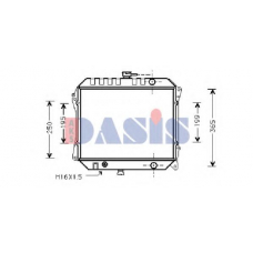 070410N AKS DASIS Радиатор, охлаждение двигателя