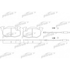 PBP730 PATRON Комплект тормозных колодок, дисковый тормоз