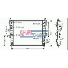 0311801 KUHLER SCHNEIDER Радиатор, охлаждение двигател