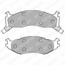 LP892 DELPHI Комплект тормозных колодок, дисковый тормоз
