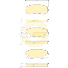 6134929 GIRLING Комплект тормозных колодок, дисковый тормоз