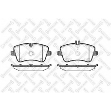 779 000BL-SX STELLOX Комплект тормозных колодок, дисковый тормоз