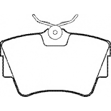 BP1132 QH Benelux Комплект тормозных колодок, дисковый тормоз