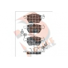 RB1362 R BRAKE Комплект тормозных колодок, дисковый тормоз