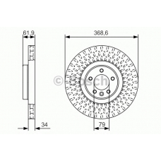 0 986 479 B18 BOSCH Тормозной диск