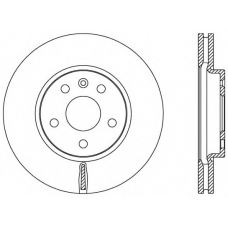 BDR2535.20 OPEN PARTS Тормозной диск