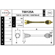 T68125A EAI Приводной вал