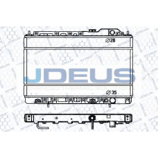 RA0180160 JDEUS Радиатор, охлаждение двигателя