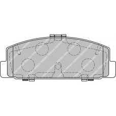 FSL1721 FERODO Комплект тормозных колодок, дисковый тормоз