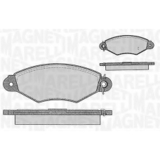 363916060200 MAGNETI MARELLI Комплект тормозных колодок, дисковый тормоз