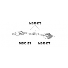 ME50176 VENEPORTE Глушитель выхлопных газов конечный